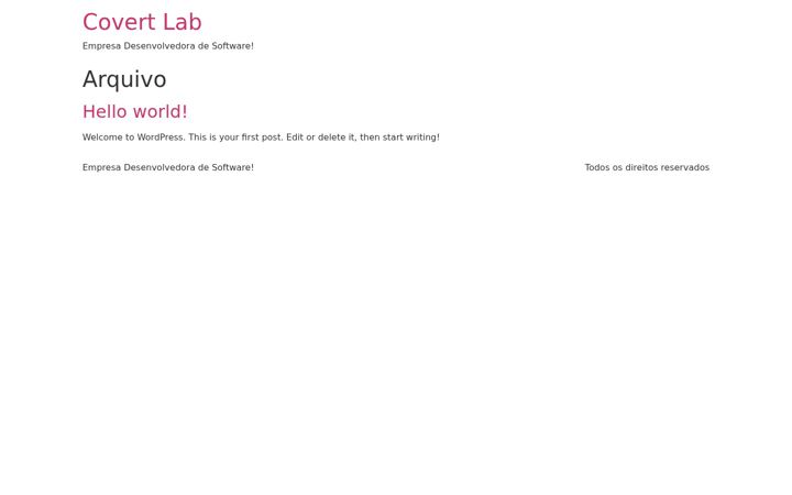 Screenshot of covertlab.com.br