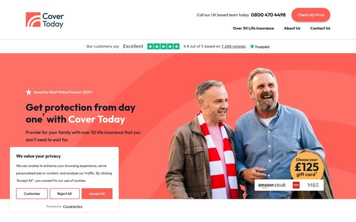 Screenshot of covertoday.co.uk