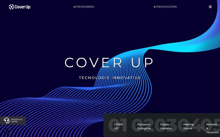Screenshot of coverup.it