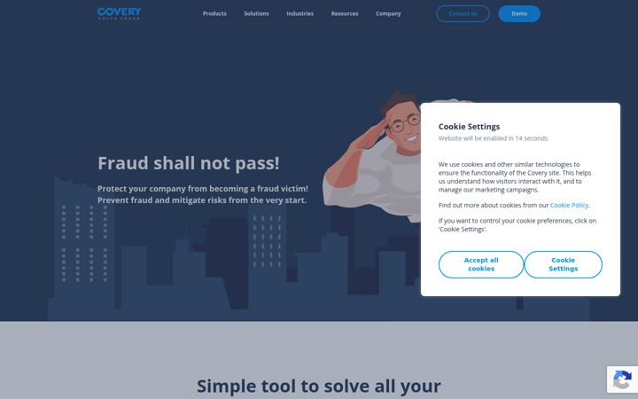 Screenshot of covery.ai