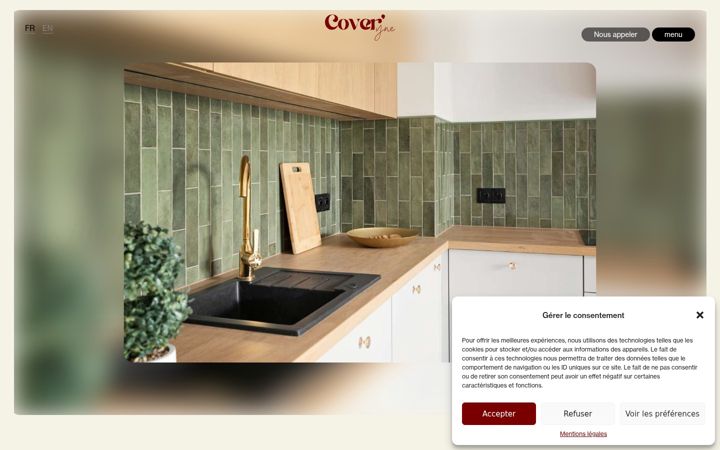 Screenshot of coveryne.com