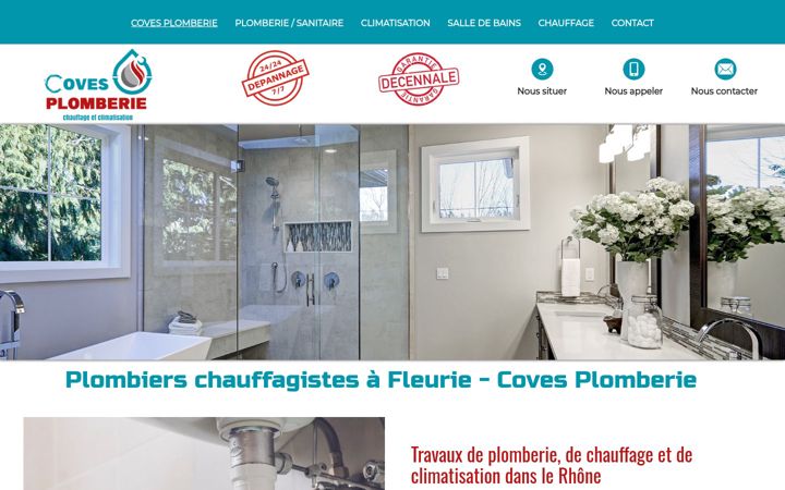Screenshot of coves-plomberie.fr