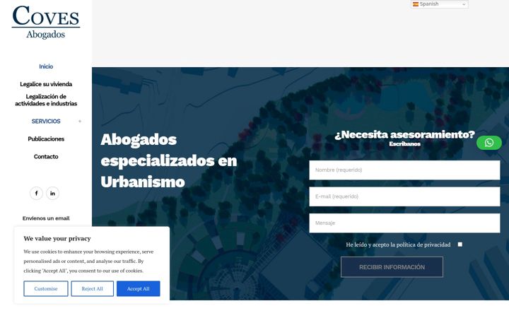 Screenshot of covesabogados.es