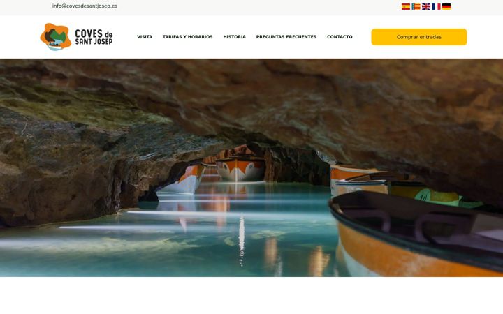 Screenshot of covesdesantjosep.es