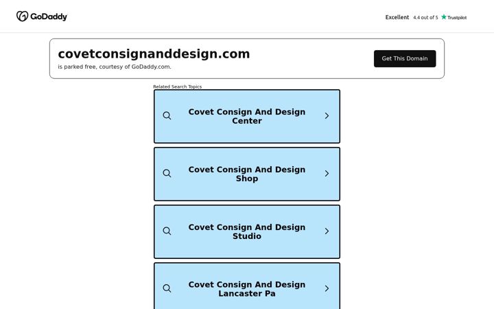 Screenshot of covetconsignanddesign.com