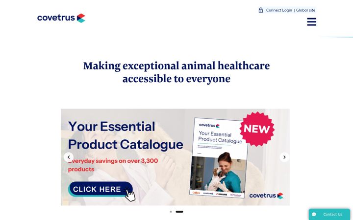 Screenshot of covetrus.co.uk
