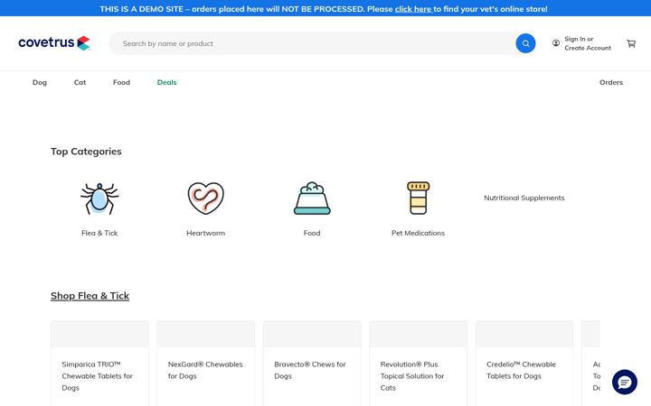 Screenshot of covetruspharmacy.com