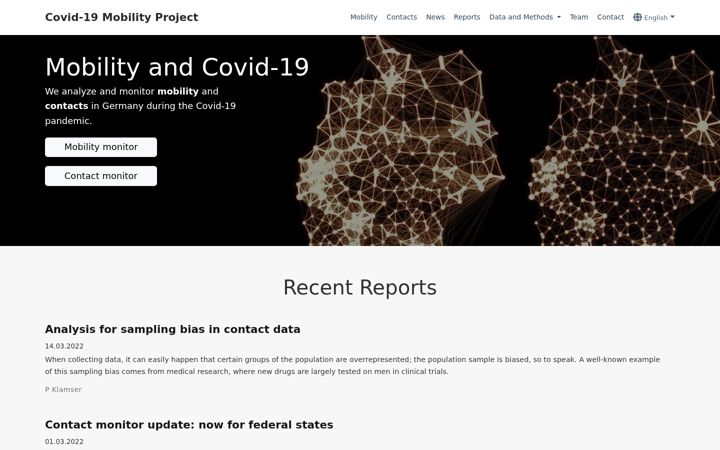 Screenshot of covid-19-mobility.org