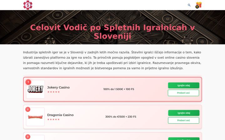 Screenshot von covid-19-stats.si