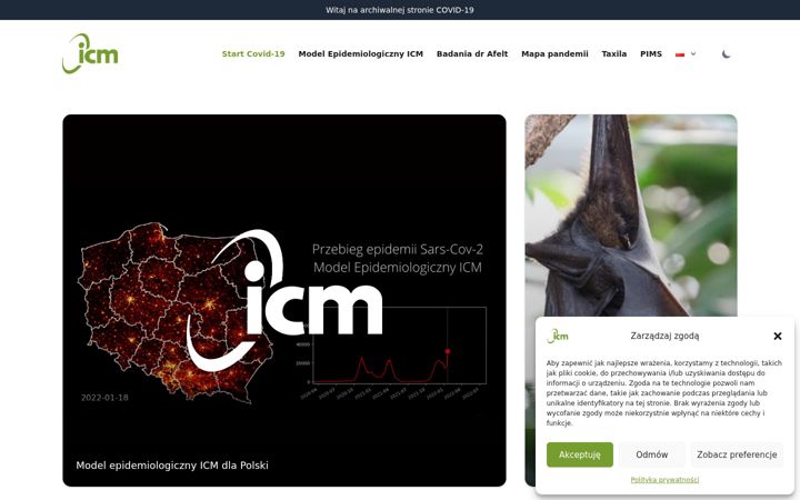 Screenshot of covid-19.icm.edu.pl