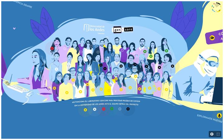Screenshot of covidlab.uniandes.edu.co