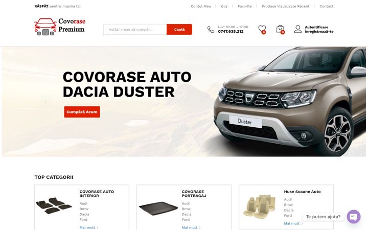 Screenshot of covoraseautopremium.ro