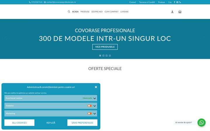 Screenshot of covoraseprofesionale.ro