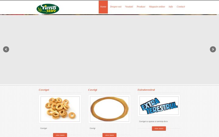 Screenshot of covrigei.ro
