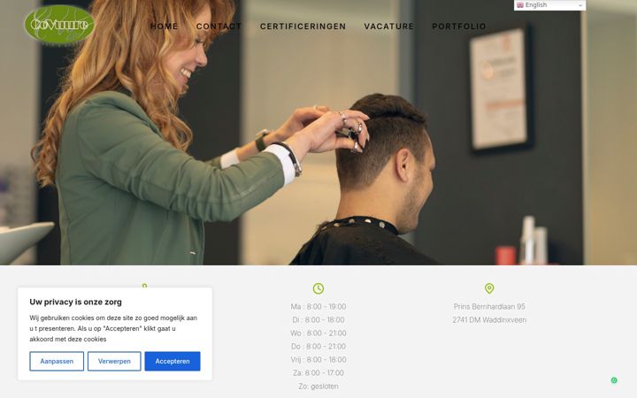Screenshot of covuure.nl