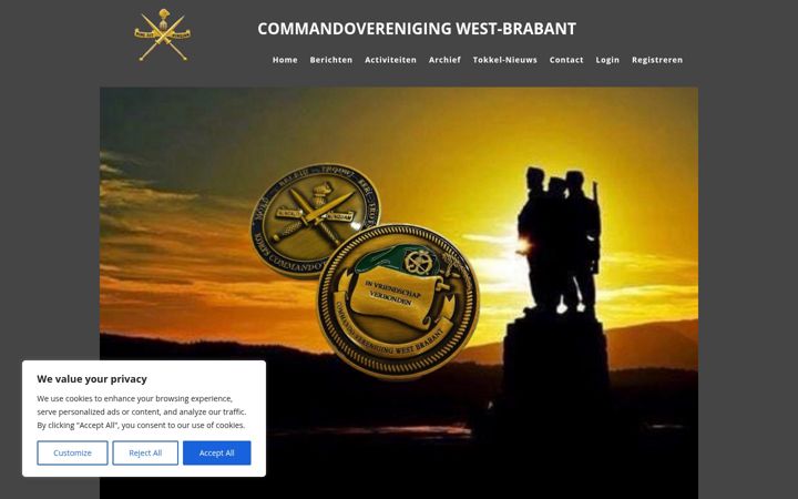 Screenshot of covwestbrabant.nl