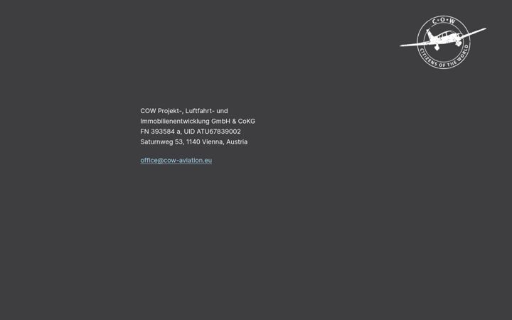 Screenshot of cow-aviation.eu