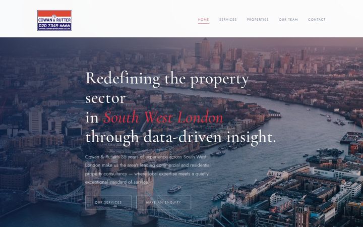 Screenshot of cowanandrutter.co.uk