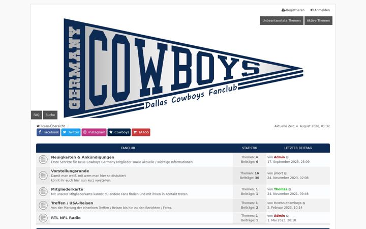 Screenshot of cowboys.de