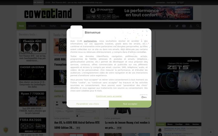 Screenshot of cowcotland.com