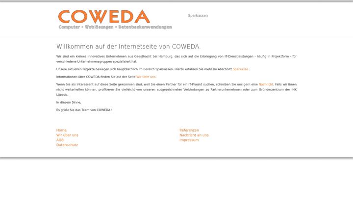 Screenshot of coweda.com