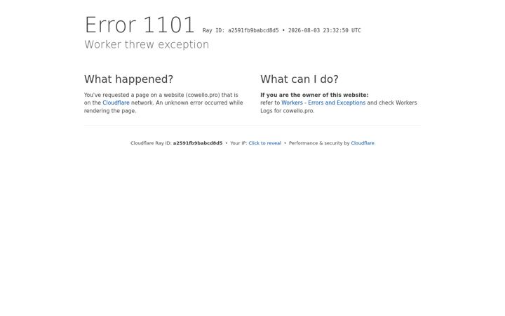 Screenshot of cowello.pro