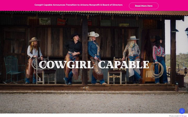 Screenshot of cowgirlcapable.com