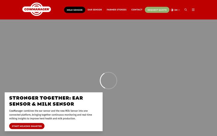 Screenshot of cowmanager.com