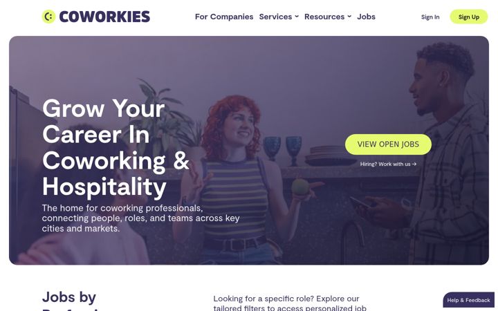Screenshot of coworkies.com