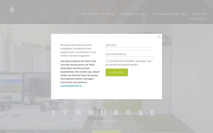 Screenshot of coworking-ueberlingen.de
