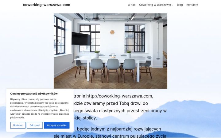 Screenshot of coworking-warszawa.com