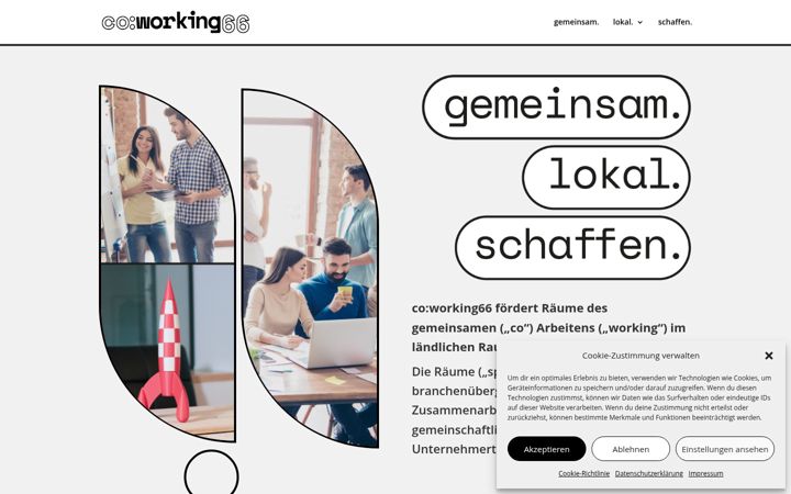 Screenshot of coworking.saarland