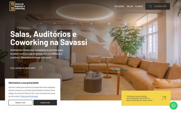 Screenshot of coworking1510.com.br