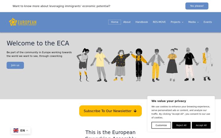 Screenshot of coworkingassembly.eu
