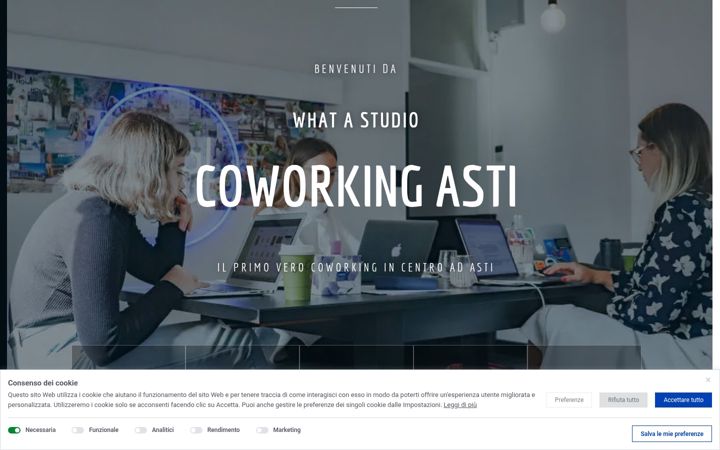 Screenshot of coworkingasti.com
