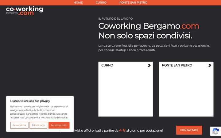 Screenshot of coworkingbergamo.com