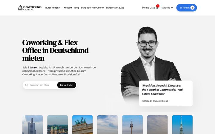 Screenshot of coworkingcapital.com