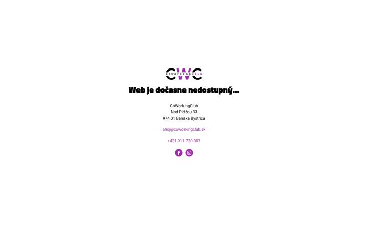Screenshot of coworkingclub.sk