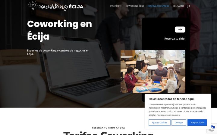 Screenshot of coworkingecija.es