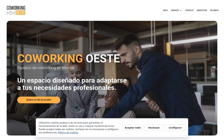 Screenshot of coworkingoeste.com