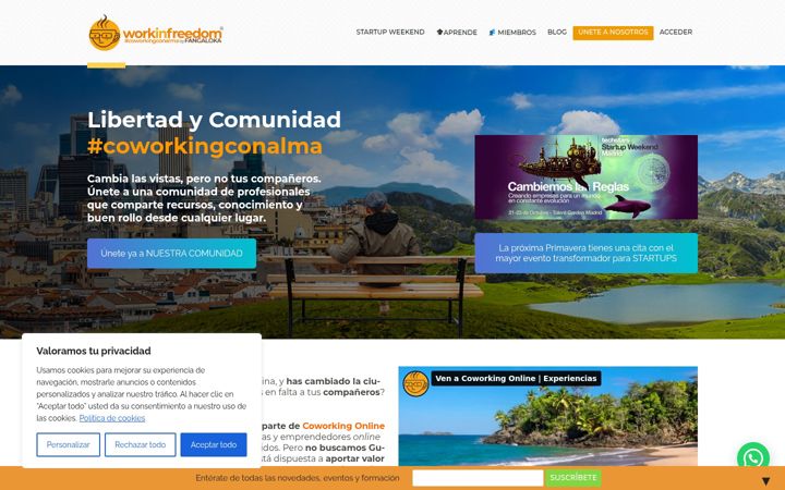 Ekrano kopija coworkingonline.es