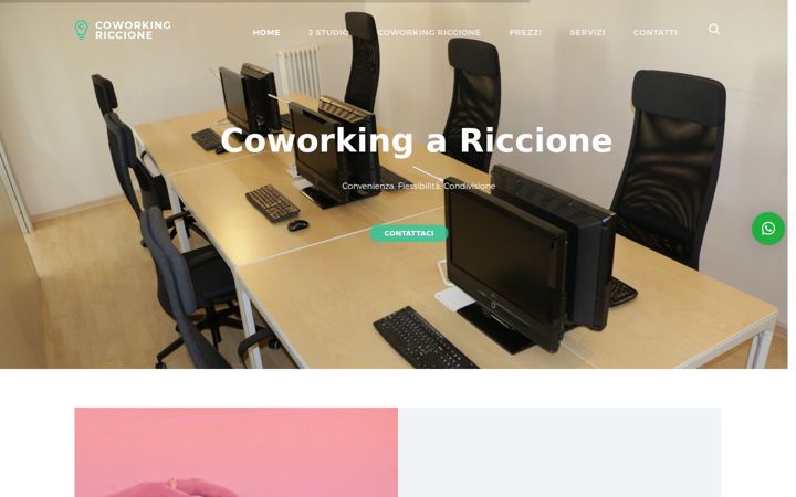 Posnetek zaslona coworkingriccione.it