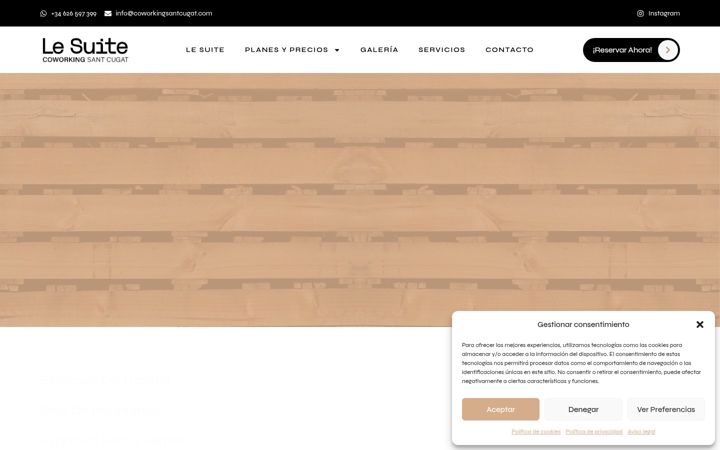 Screenshot of coworkingsantcugat.com