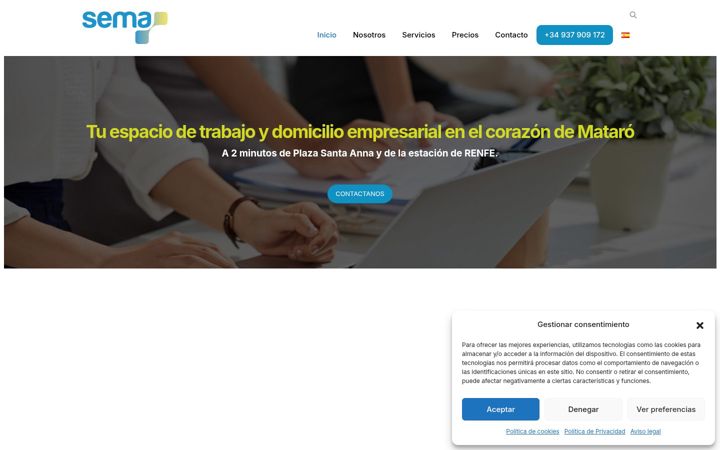 Screenshot of coworkingsema.com