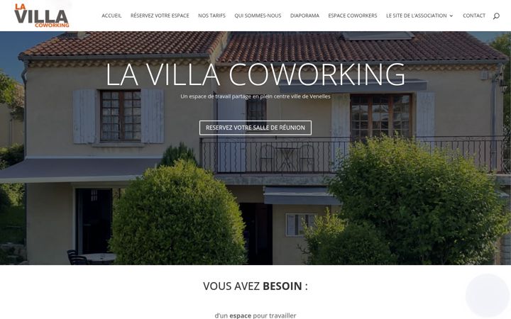 Skærmbillede af coworkingvenelles.fr