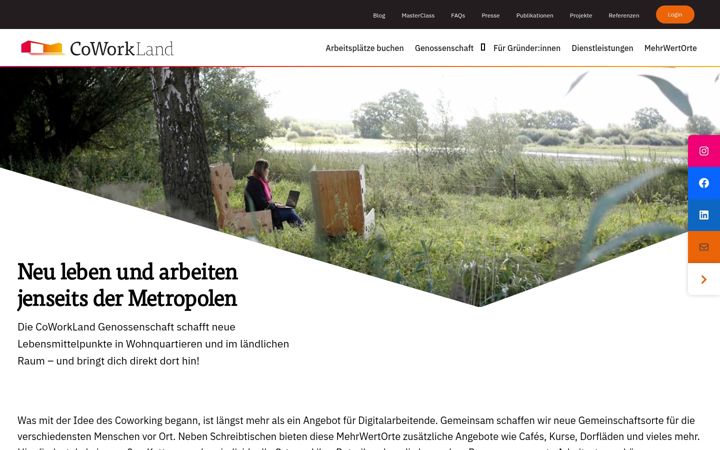 Screenshot of coworkland.de