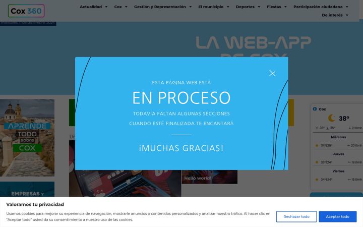 Screenshot of cox360.es