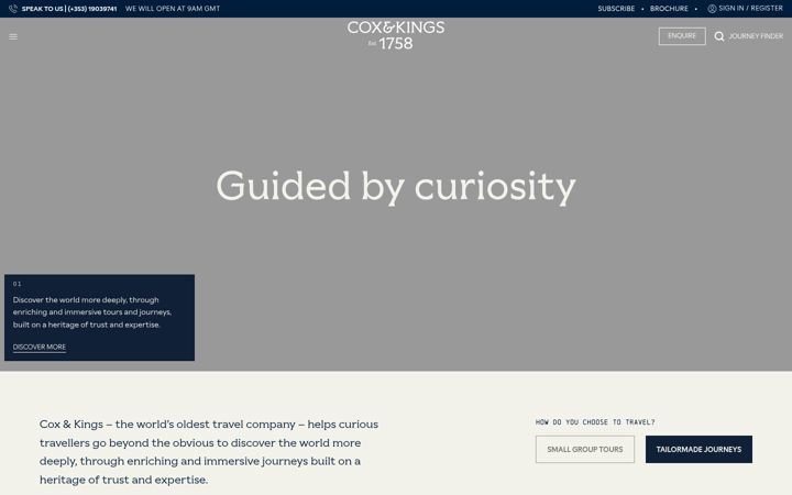 Screenshot of coxandkings.co.uk