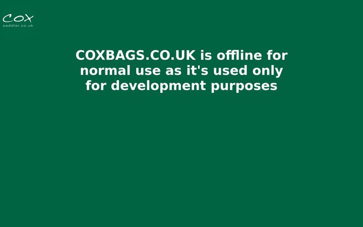 Screenshot of coxbags.co.uk