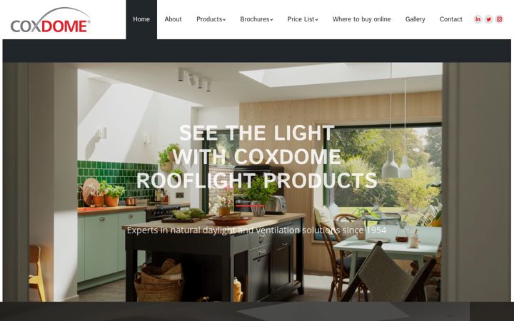 Screenshot of coxdome.co.uk